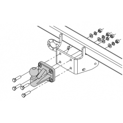 Ťažné zariadenie pre Toyota PROACE MAX - Dodávka L2, L3 - skrutkový systém