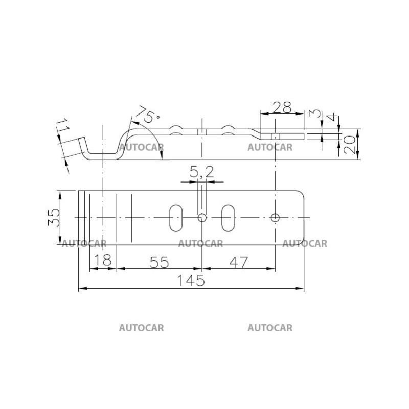 Protikus uzáveru bočnice BVG 20-B