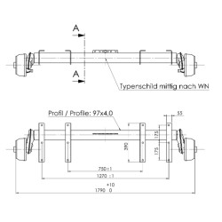 Náprava Euro Compact B1600-3