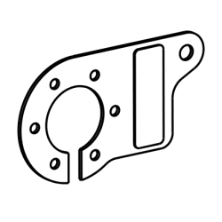 Držiak zásuvky - sklopný