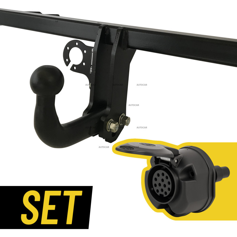 Skrutkové ťažné zariadenie s typovou 13/8 PIN elektroinštaláciou pre Toyota RAV 4