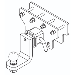 Ťažné zariadenie pre Jeep GLADIATOR - s americkou guľou