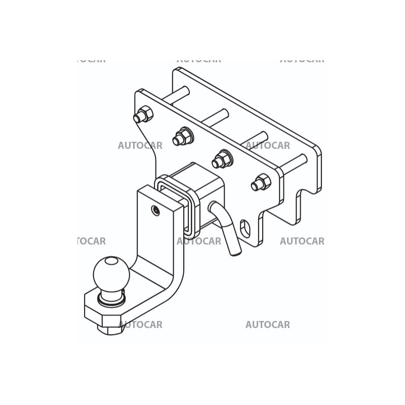 Ťažné zariadenie pre Jeep GLADIATOR - s americkou guľou