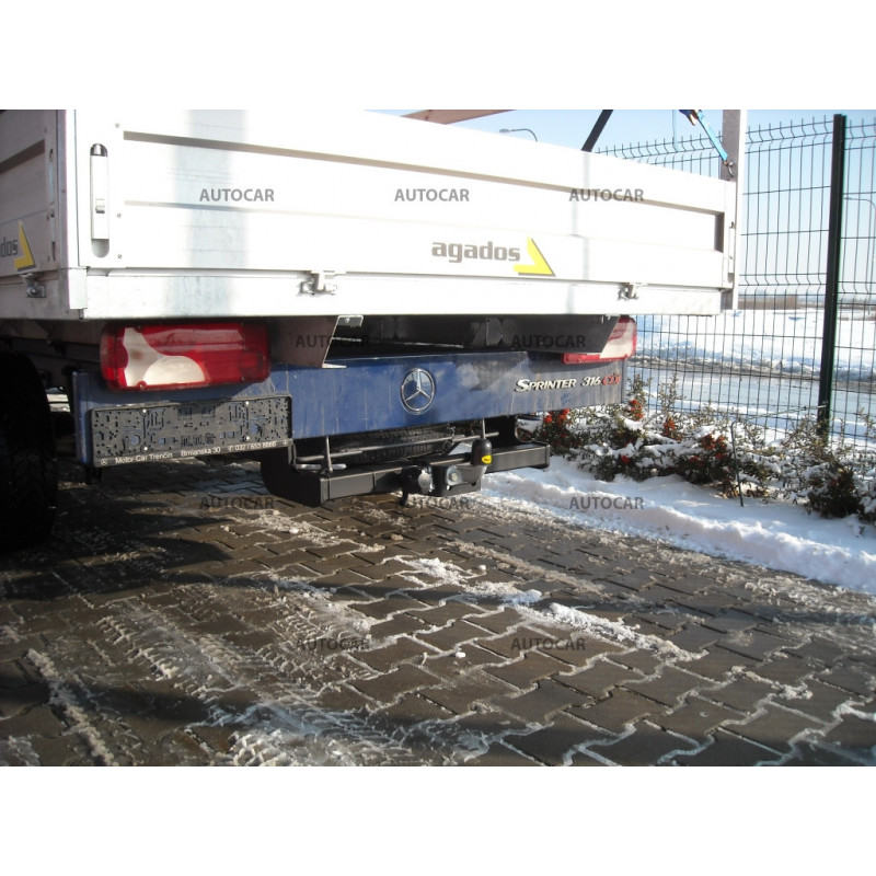 Ťažné zariadenie pre Mercedes SPRINTER - Valník - Jednomontáž - Rázvor 3,665 / 4,325 m - skrutkový systém