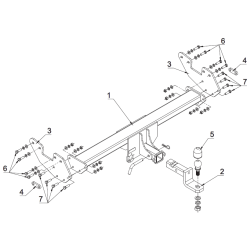 Ťažné zariadenie pre Toyota HILUX - s americkou guľou