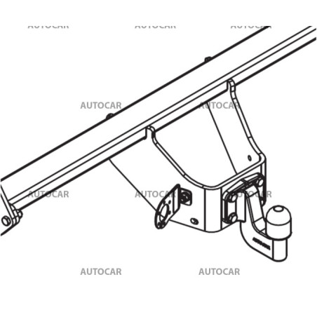Ťažné zariadenie pre Toyota HILUX - AN110/AN120/AN130 - skrutkový systém