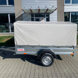 Prívesný vozík so sivou...