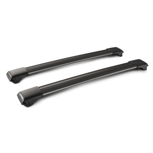Strešný nosič Yakima S44B RailBar Silver – Dacia Duster 5d SUV 2010–2013 na klasické hagusy