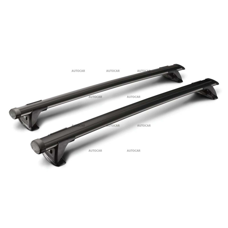 Strešný nosič YAKIMA s presahom – hliníkový pre Kia Soul (2014–2019) – pevné montážne body (Fixpoint)