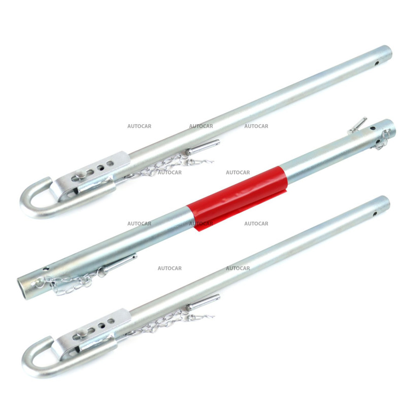 Ťažná tyč AMiO 2T 180 cm – pevná kovová, 3-dielna