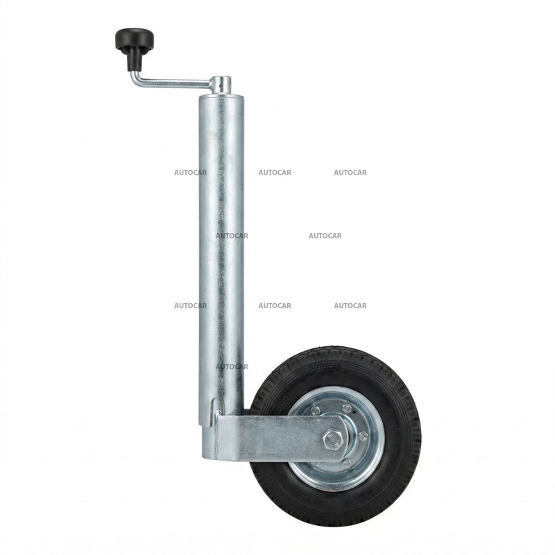 Oporné koliesko 250 kg – zosilnené prevedenie s plným gumovým kolesom