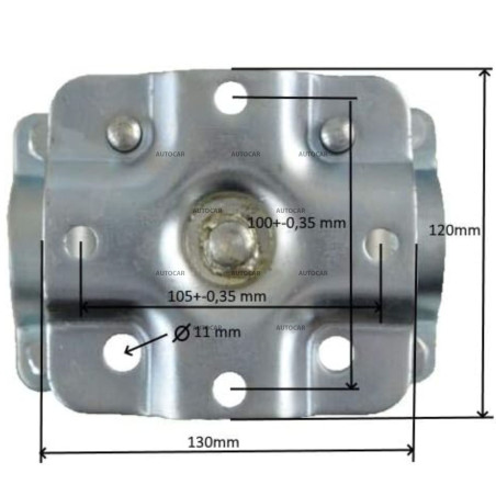 Držiak oporného kolesa - otočný