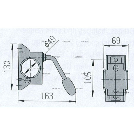 Držiak oporného kolesa