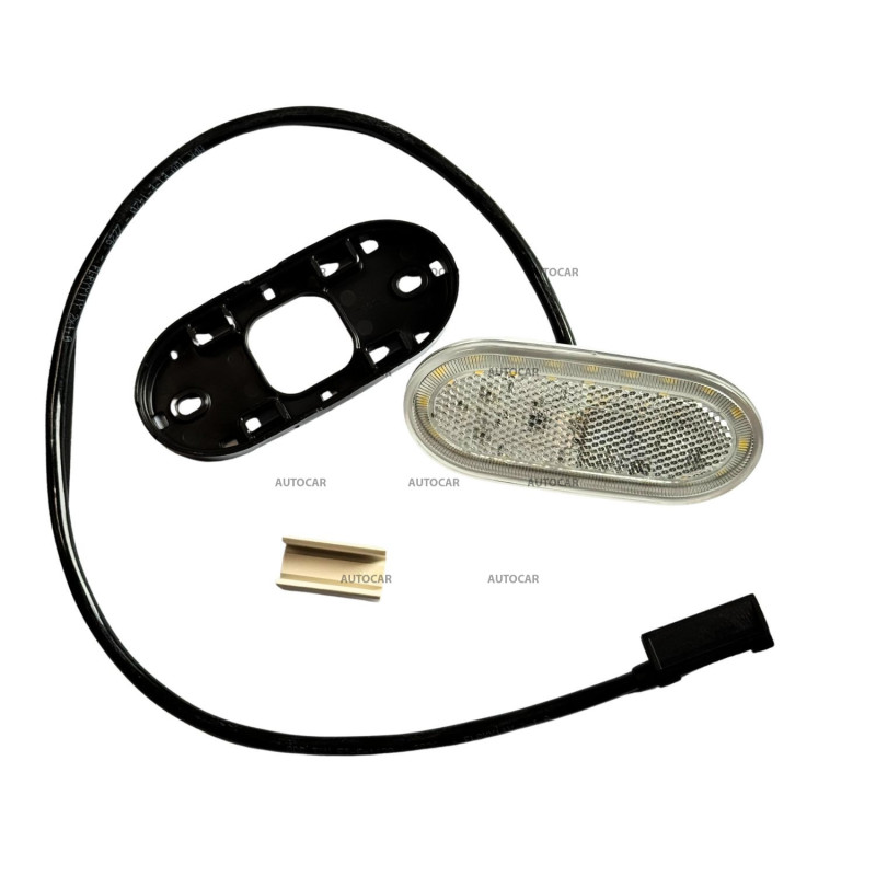 LED pozičné svetlo WAS biele 12/24V – kábel 0,5 m