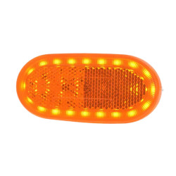 LED pozičné svetlo WAS žlté 12/24V – kábel 0,5 m