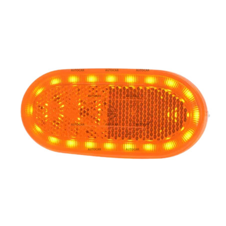 LED pozičné svetlo WAS žlté 12/24V – kábel 0,5 m