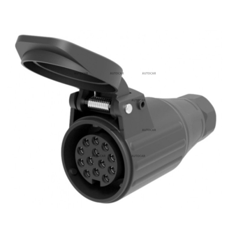 Zásuvka JAEGER 13 PIN – plastová pre kábel 8–11,5 mm