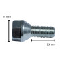 Skrutka kolesa AL-KO M12 kužeľová – 41 mm