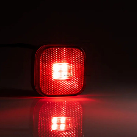 Lampa obrysová LED červená