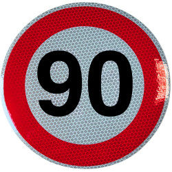 Rýchlostná nálepka  90 km/hod 20cm