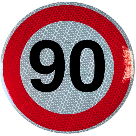 Rýchlostná nálepka  90 km/hod 20cm