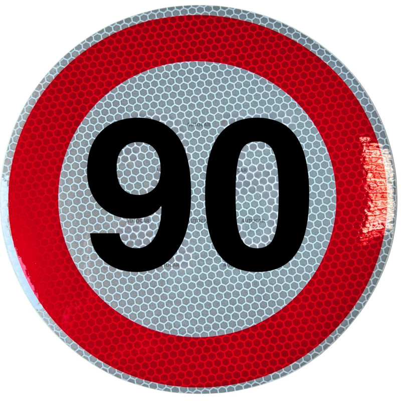 Rýchlostná nálepka 90 km/hod 15 cm