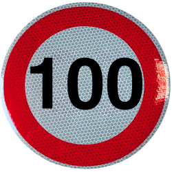 Rýchlostná nálepka 100 km/hod 20 cm