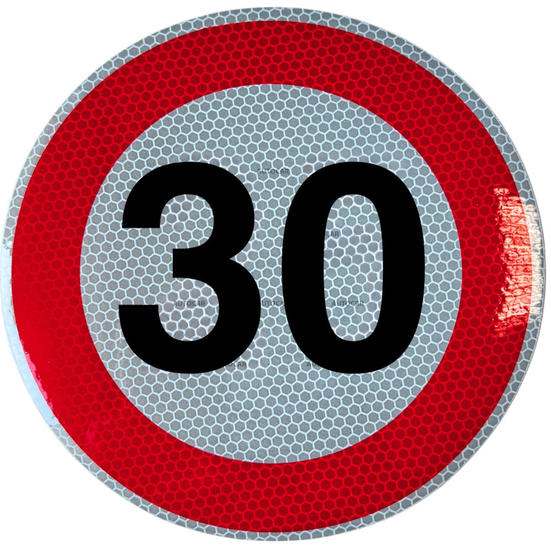 Rýchlostná nálepka 30 km/hod 20 cm
