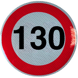 Rýchlostná nálepka 130 km/hod  15 cm