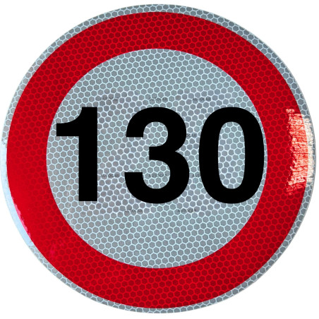 Rýchlostná nálepka 130 km/hod  15 cm