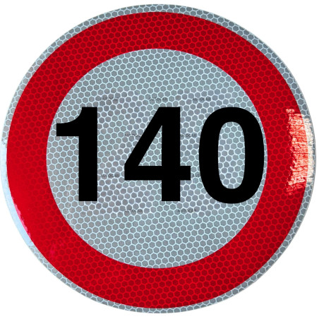 Rýchlostná nálepka 140 km/hod 15 cm