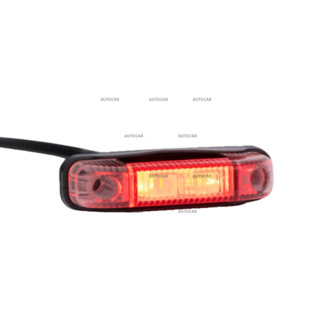 Lampa obrysová LED červená
