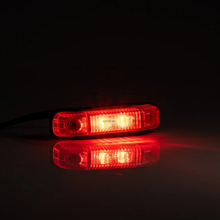 Lampa obrysová LED červená
