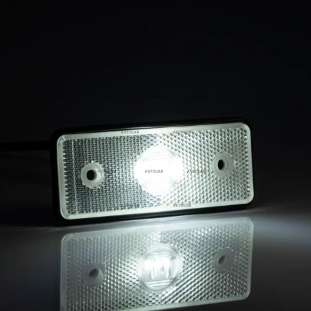 Obrysová lampa biela