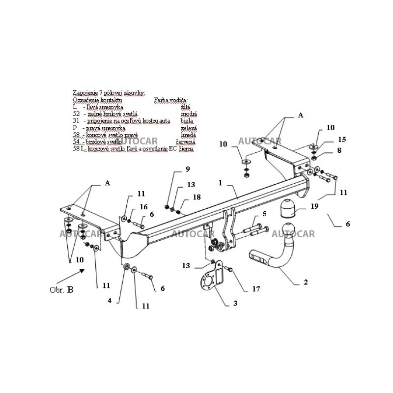Ťažné zariadenie pre C 8 - 5dv.,VAN - skrutkový systém - od 2002 do 