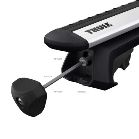 Strešný nosič Thule WingBar Evo pre Volkswagen Golf (2008–2012) – holá strecha