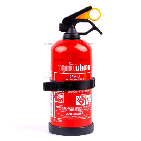 Práškový hasiaci prístroj 1 kg BC Ogniochron GP-1 s držiakom