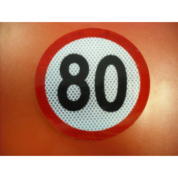 Samolepka 80 km/h