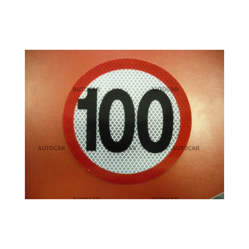Samolepka 100 km/h