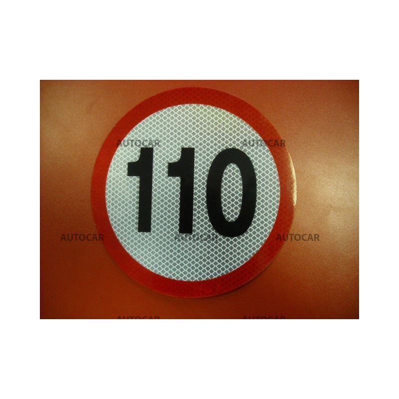 Nálepka rýchlosť 110km