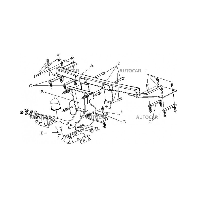 Ťažné zariadenie pre ALBEA - 4dv. - automatický systém - od 2002 do 