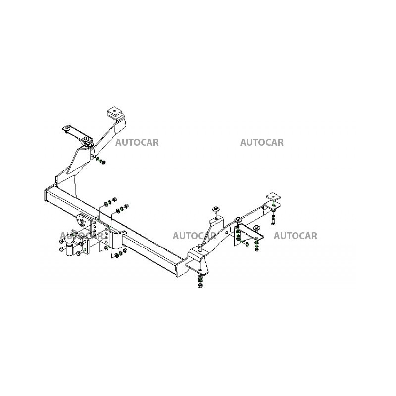 Ťažné zariadenie pre DUCATO - dodávka, valník, aj 4x4 - pevný systém - od 1999/07 do 2006/06