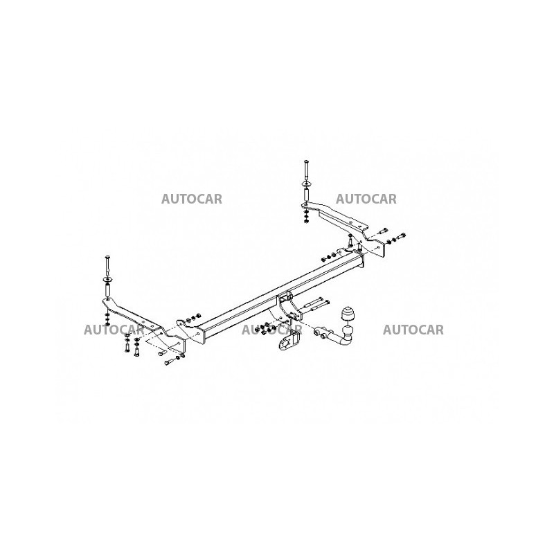 Ťažné zariadenie pre FORESTER - 5 dv. SPZ na naraz. (SF) - automatický systém - od 1997 do 2000