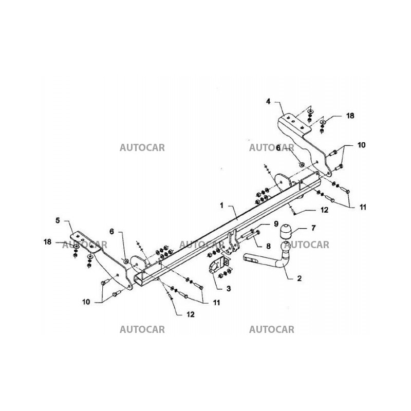 Ťažné zariadenie - automatický vertikálny systém