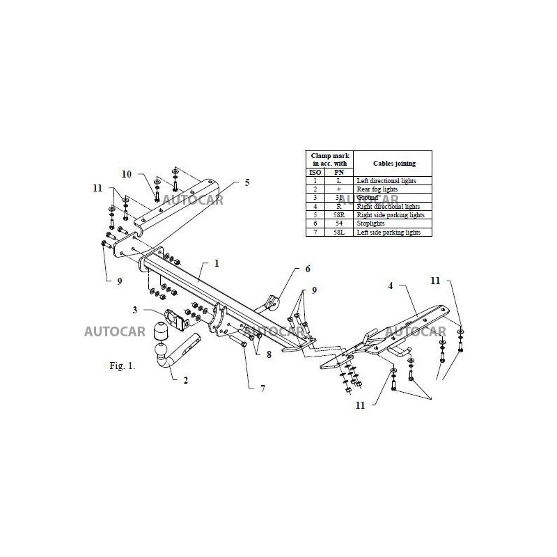 Ťažné zariadenie pre CR-V - 5 dv - skrutkový systém - od 11.2012/- 