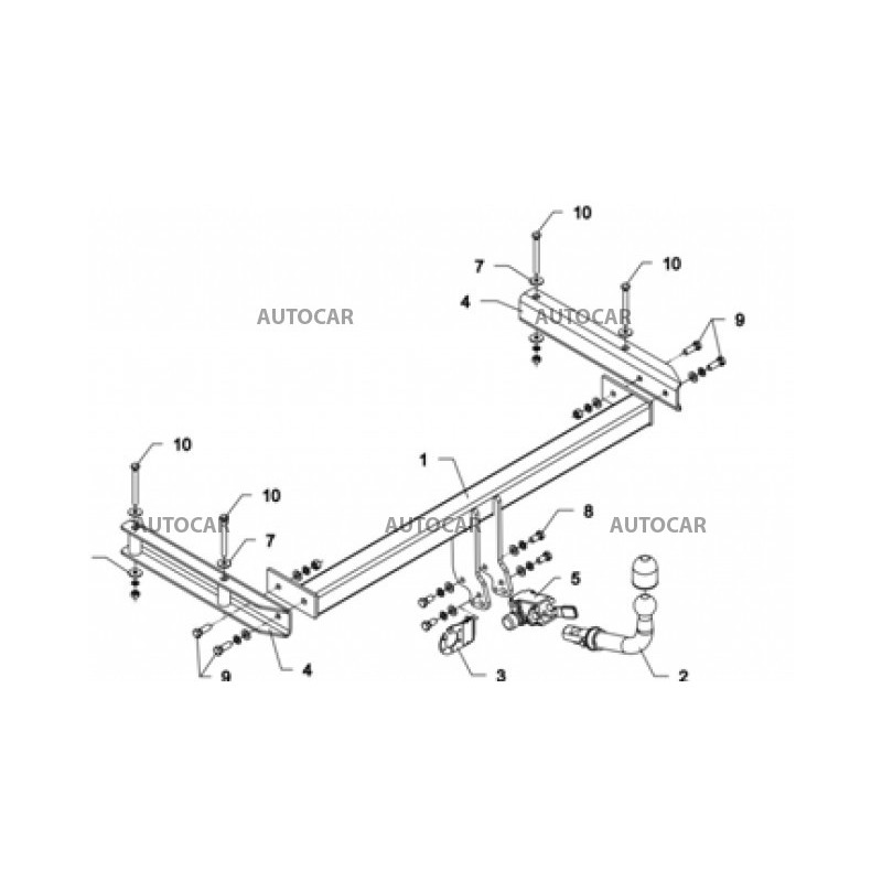 Ťažné zariadenie pre A 7 - 4 dv, Avant, 