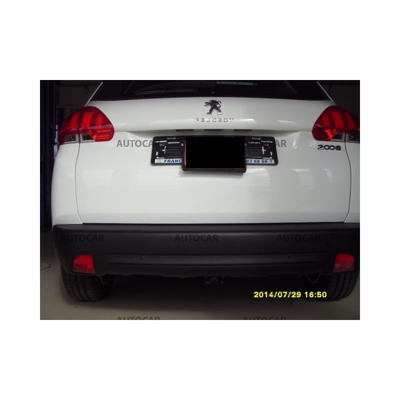 Ťažné zariadenie pre Peugeot 2008 - odnímateľný vetikálny bajonetový systém