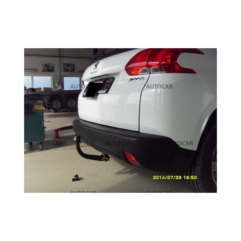 Ťažné zariadenie pre Peugeot 2008 - odnímateľný vetikálny bajonetový systém