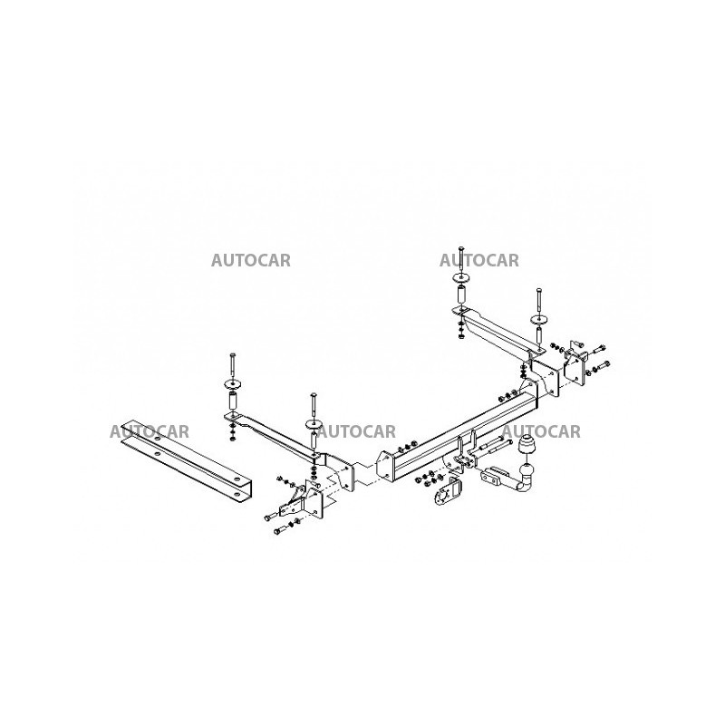 Ťažné zariadenie pre ACCORD - 4dv. (CG, CH) - automatický systém - od 1998/11 do 2002/11