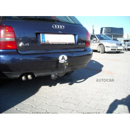 Ťažné zariadenie pre A 4 - Combi, Avant, Quattro, ( 8 D2, B5 ) - skrutkový systém - od 1995/12 do 2001/05 Ťažné zariadenie pre A 4 - Combi, Avant, Quattro, ( 8 D2, B5 ) - skrutkový systém - od 1995/12 do 2001/05